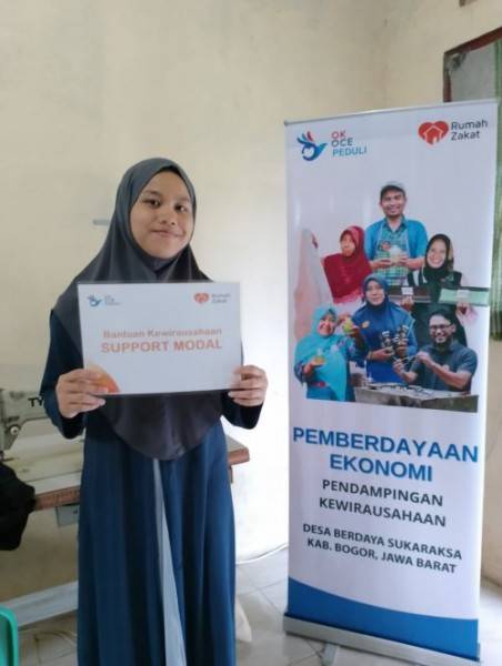 OK OCE Peduli Bersama Rumah Zakat Berikan Bantuan Kewirausahaan dan Pendampingan Untuk Masyarakat
