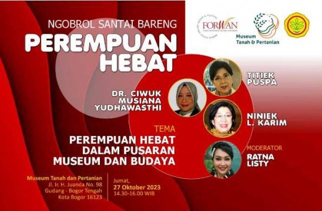 Niniek L Kariem Siap Menjadi Narasumber Ngobrol Santai Bareng Perempuan Hebat di Pusaran Museum Indonesia