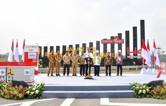 Presiden Jokowi Resmikan Jalan Tol Indralaya-Prabumulih