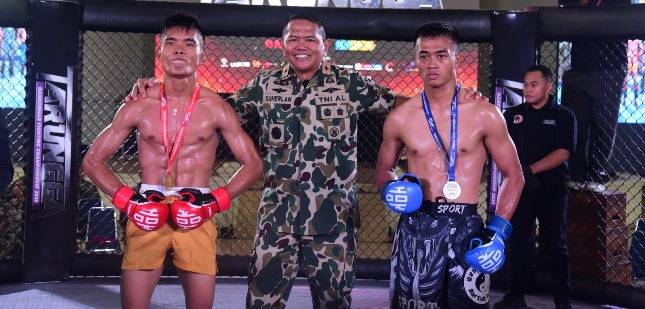 Korps Marinir Gelar MMA Dankormar Fighting  Championship