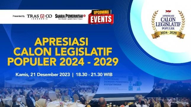 SuaraPemerintah.ID Siap Gelar Apresiasi Calon Legislatif Populer 2024-2029
