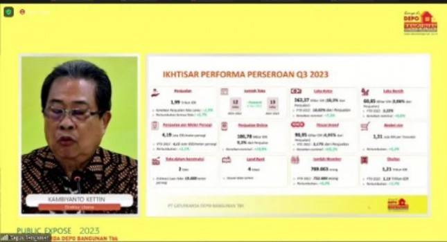 Caturkarda Depo Bangunan Peroleh Pendapatan Hingga Kuartal III 2023 Senilai Rp1,99 triliun 