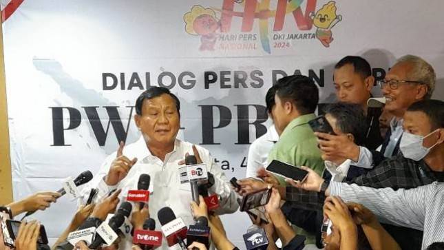 Prabowo Subianto Bicara Kebebasan Pers dan Ekonomi Pancasila