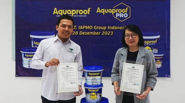Aquaproof & Aquaproof Pro Raih SNI Pelapis Antibocor Berbasis Air