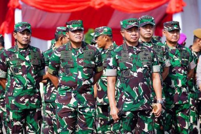 Panglima TNI Saksikan Apel Gelar Pengamanan Pemilu 2024