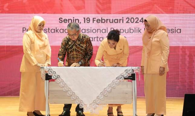 Tingkatkan Budaya Literasi, Perpusnas Jalin Kerjasama Dengan Dharma Wanita Persatuan