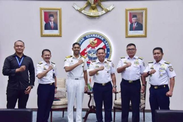 Perkuat Kerja Sama Maritim, Kepala Bakamla RI Terima Kunjungan Athan India