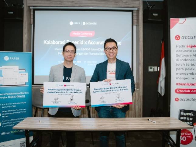 Kolaborasi Paper.id x Accurate Indonesia untuk Integrasi Transaksi Serta Akuntansi Bisnis