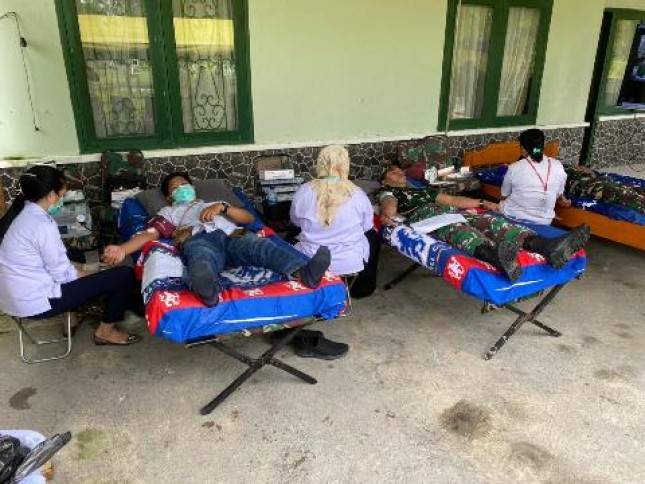 Satgas TMMD Ke-119 Kodim 1715/Yahukimo Gelar Aksi Sosial Donor Darah