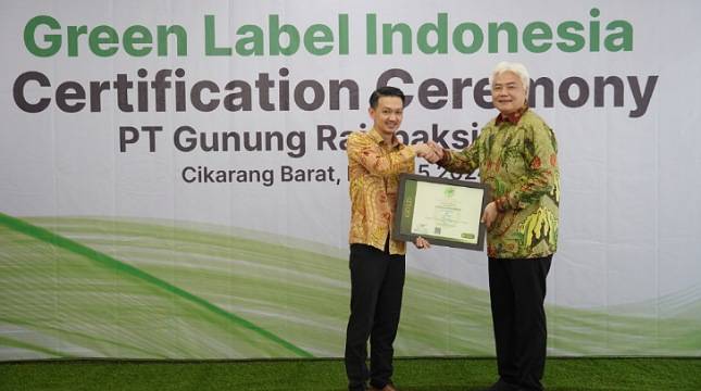 Komitmen Produksi Baja Ramah Lingkungan, GRP Raih Sertifikat Green Label Indonesia