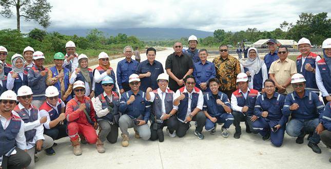 Tinjau Pembangunan Jalan Tol Padang - Sicincin, Menteri  BUMNErick Thohir Pastikan Progress Pembangunan Jalan Tol Sesuai Dengan Target