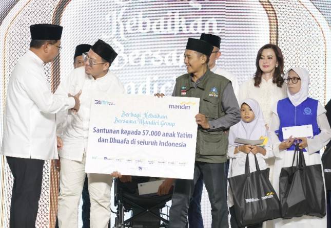 Tebar Berkah Ramadan 1445 H, Mandiri Group Santuni 57.000 Anak Yatim dan Duafa
