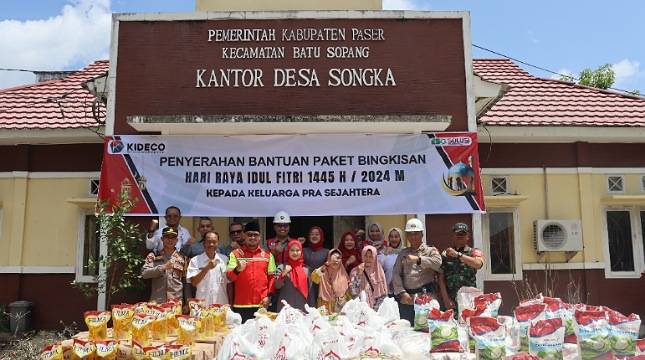 Kideco Bagikan 16.300 Paket Sembako untuk Warga Pra Sejahtera di Kabupaten Paser
