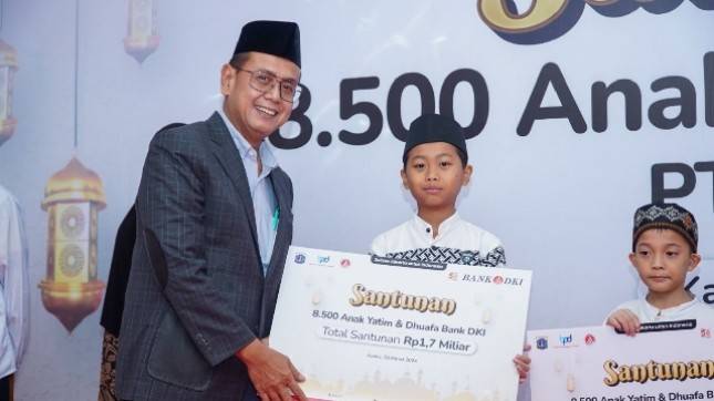 Bank DKI Beri Santunan Yatim dan Dhuafa Total Rp1,7 Miliar