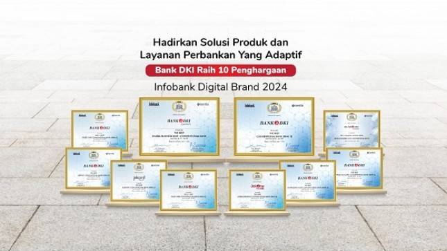 Bank DKI Raih 10 Penghargaan Infobank Digital Brand 2024