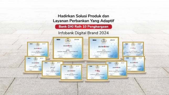 Bank DKI Raih 10 Penghargaan Infobank Digital Brand 2024