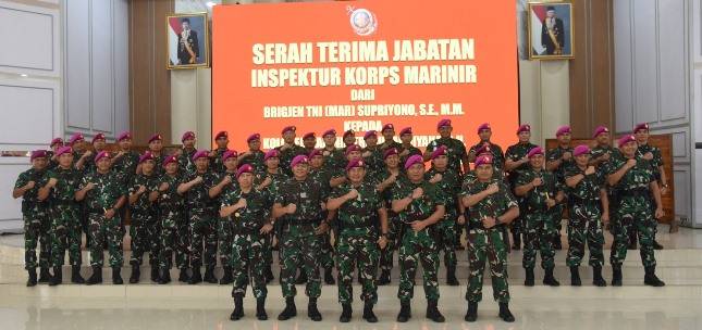 Empat Jabatan Strategis Korps Marinir Diserahterimakan.