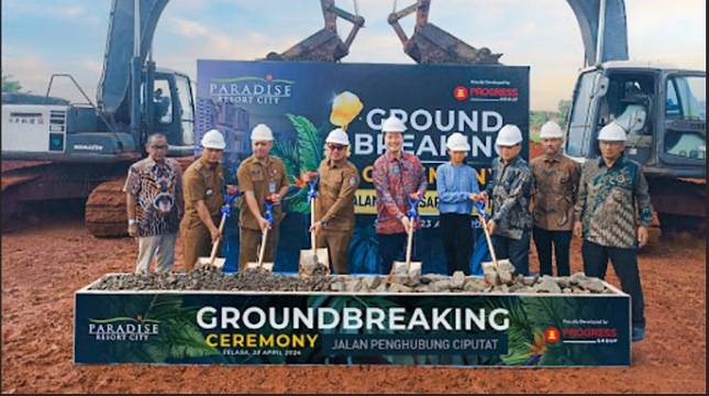 Permudah Mobilitas Warga Paradise Resort City, Progress Group Groundbreaking Jalan Penghubung di Ciputat