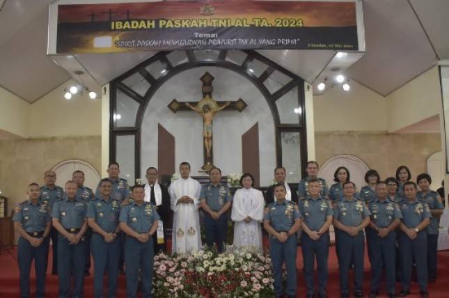 Korps Marinir TNI AL Merayakan Hari Paskah 2024