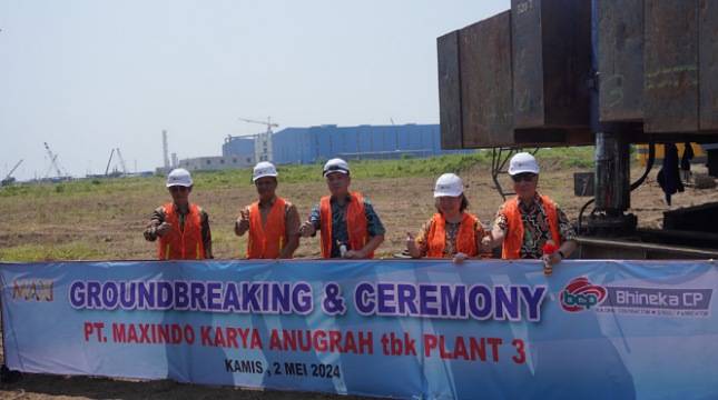 PT Maxindo Karya Anugerah Lakukan Groundbreaking Pabrik ke-3 di Kawasan Industri Kendal