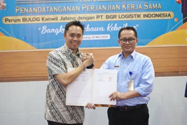 Pastikan Ketersediaan Beras di Jateng, BGR Logistik Indonesia dan Bulog Gerak Cepat Jalin Kerja Sama