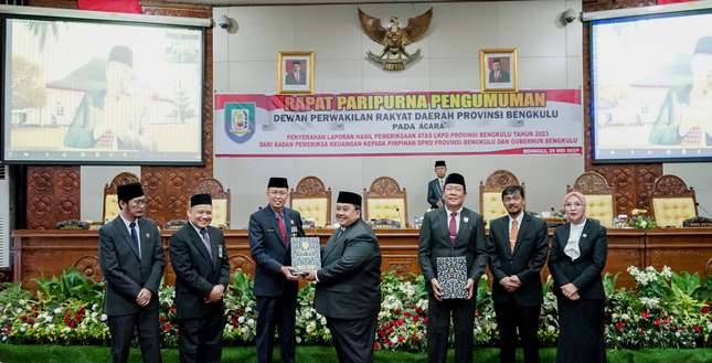 Luar Bisa Prestasi,   Tujuh Kali Berturut-Turut, Pemprov Bengkulu Raih WTP di Era Gubernur Rohidin