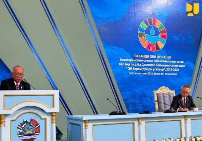 Plenary Session 3rd High-Level International Conference di Tajikistan, Menteri PUPR Basuki Ajak Kolaborasi Transformatif untuk Ketahanan Air Global