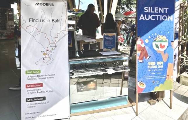 Modena Dukung Ubud Food Festival 2024, Lelang Kompor Freestanding