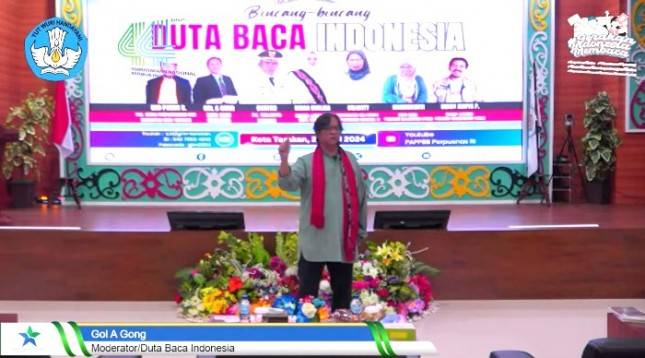 Safari Literasi Duta Baca Indonesia di Tarakan, Gol A Gong Beri Pelatihan Menulis 