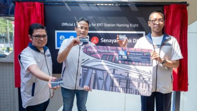  Sinergi Bank DKI dan Transjakarta Resmikan Penamaan Halte Transjakarta Senayan Bank DKI