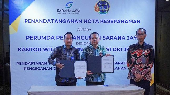 Sarana Jaya - BPN DKI Jakarta Teken MoU Asistensi Pengadaan Tanah