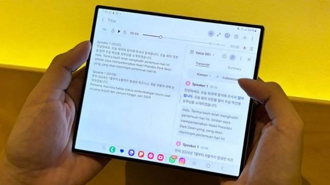 Samsung Galaxy Z Fold6 Tingkatkan Produktivitas Penggunanya Lewat Fitur AI Pada Note Assist