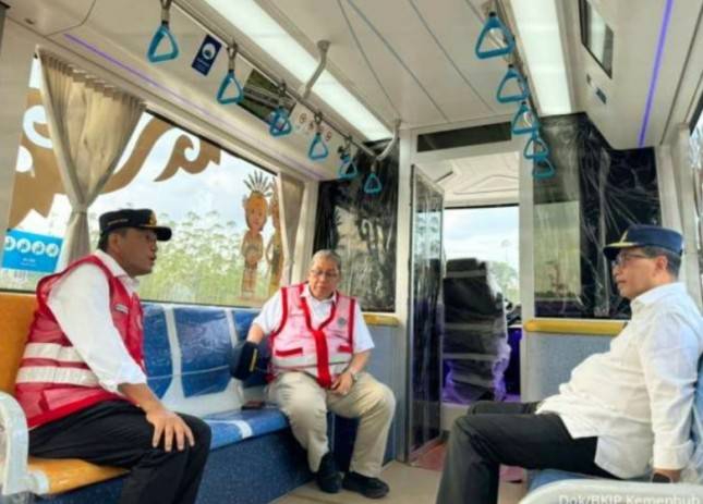 Keren! Autonomous Rail Transit (ART) Mulai di Uji Coba di IKN 
