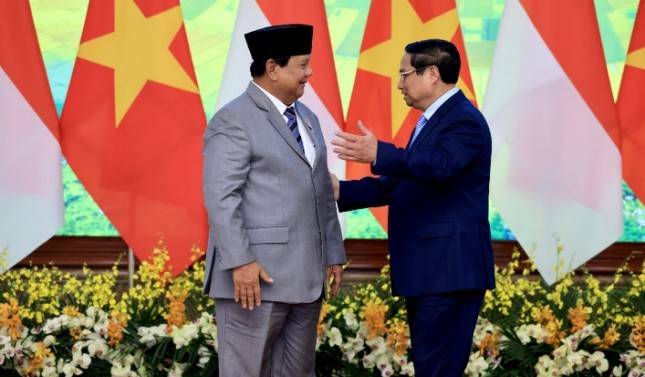 Menhan Prabowo Bertemu PM H.E. Pham Minh Chinh Di Akhir Kunjungan Kerja Ke Vietnam