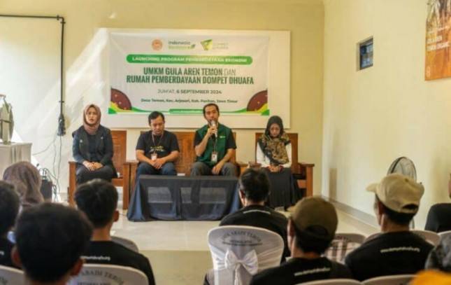 Tingkatkan Kesejahteraan Petani Gula Aren Desa Temon, Dompet Dhuafa Luncurkan Program Pemberdayaan UMKM 