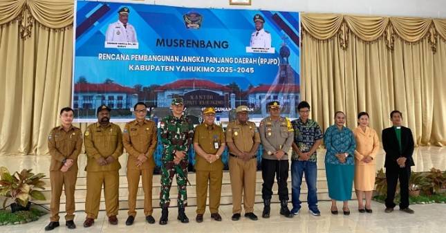 Dandim 1715/Yahukimo Hadiri Musrenbang Dorong Rencana Pembangunan Berkelanjutan di Kabupaten Yahukimo 