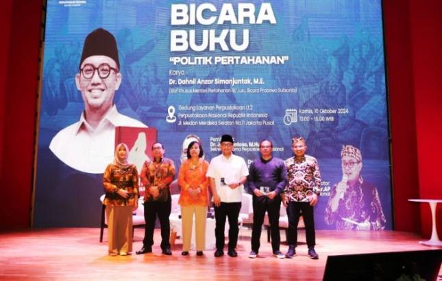 Perpusnas Gelar Bicara Buku, Bahas Buku Politik Pertahanan Karya Dahnil Anzar