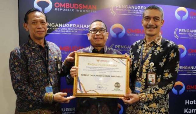 Ombudsman Kembali Gelar Penganugerahan Peningkatan Kualitas Pelayanan Publik Nasional, Perpusnas Masuk 4 Besar