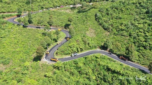 KSO HK - Abipraya: Proyek Pelebaran dan Perbaikan  Geometrik Jalan Soreang &ndash; Rancabali &ndash; Cidaun Rampung Jelang Akhir Tahun