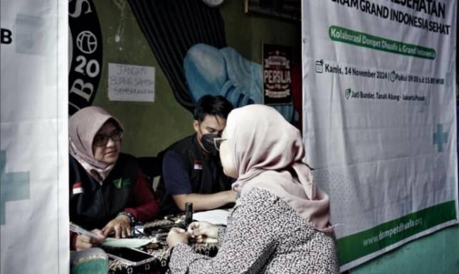 Dompet Dhuafa dan Grand Indonesia Gelar Layanan Kesehatan Gratis Bagi Warga Tanah Abang