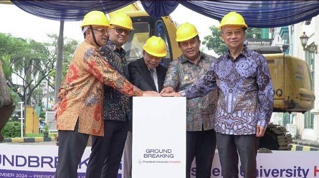 Lengkapi Ekosistem Jababeka Medical City, President University Groundbreaking Teaching Hospital