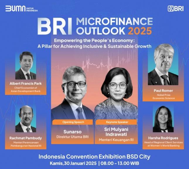 BRI Microfinance Outlook 2025 Hadirkan Narasumber Terkemuka Dunia