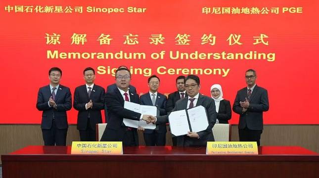 Pacu Pengembangan Energi Panas Bumi, PGE Jalin Kemitraan Strategis Dengan Sinopec Star