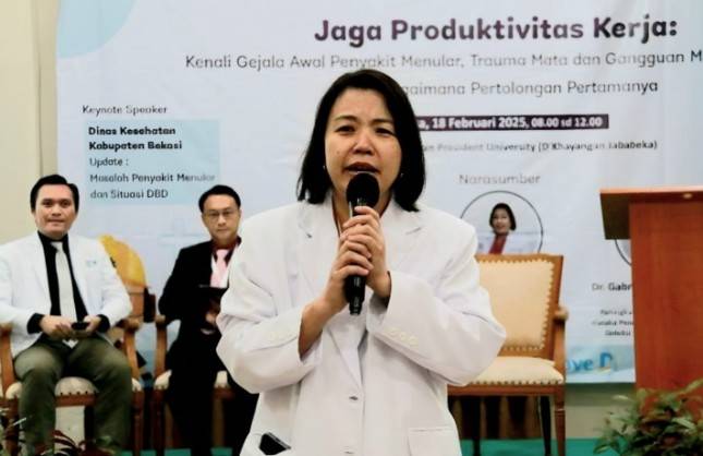 Fakultas Kedokteran President University Gelar Seminar K3 Bahas Isu Burnout dan Trauma Mata untuk Pekerja