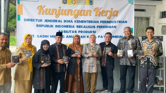 Dirjen IKMA Kemenperin Resmikan Fasilitas Produksi PT. Gadih Minang Anugerah di Payakumbuh