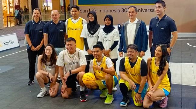 Dukung Gaya Hidup Aktif, Sun Life Indonesia Gelar Sun Life Hoops+Health 3X3 Basketball Challenge