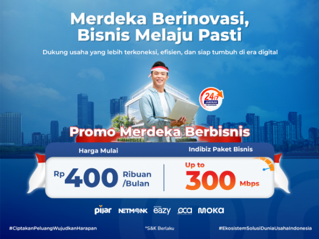 Rayakan 80 Tahun Indonesia Merdeka, Telkom Berikan Promo Berlangganan Paket HSI dari Indibiz