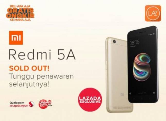 Kejutan Akhir Tahun Lazada, Redmi 5A Sold Out Dalam Tiga Menit