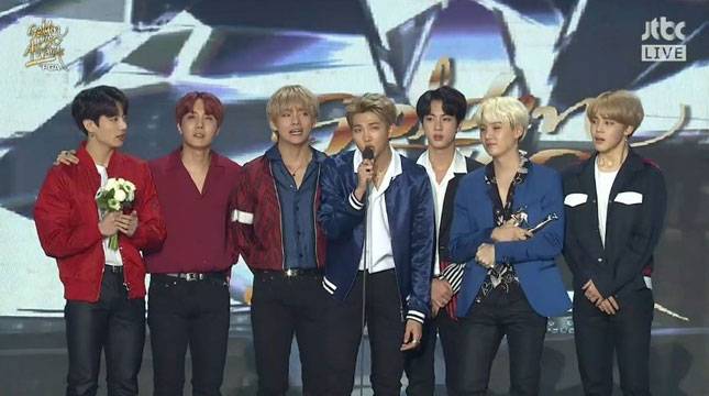 Selamat! BTS Raih Grand Prize di Hari Kedua Golden Disc Awards 2018