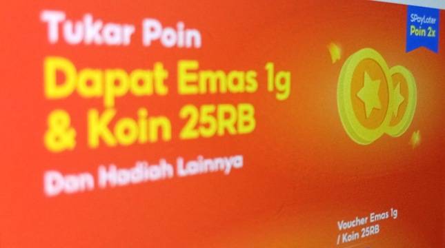 Simak! Begini Cara Tukar Poin Menjadi Emas di Aplikasi ShopeePay